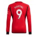 Manchester United Anthony Martial #9 Hjemmedrakt 2023-24 Langermet